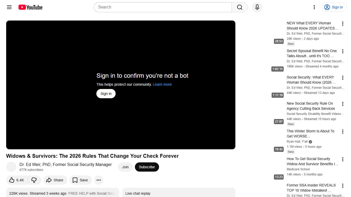 Widows & Survivors: The 2026 Rules That Change Your Check Forever - YouTube
